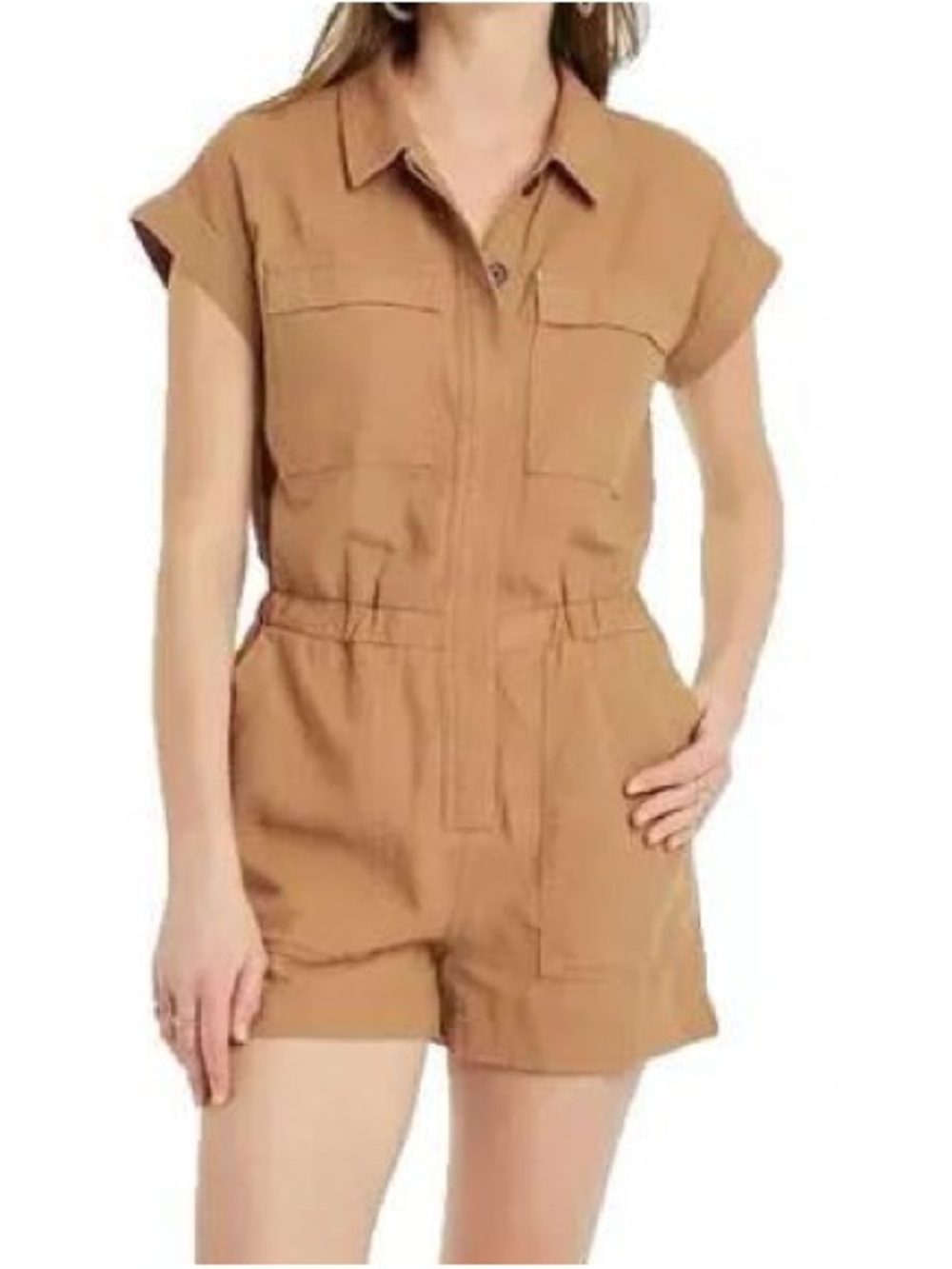 Universal Thread Linen/rayon button down romper size 8